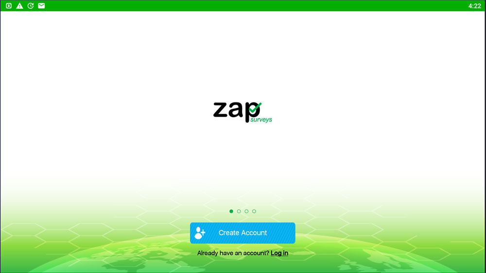 zap surveys create account